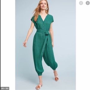 Anthropologie Maeve Geoscope jumpsuit